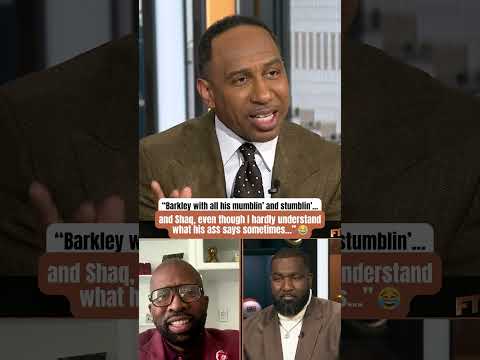 Chuck & Shaq catching strays from Stephen A. 😅