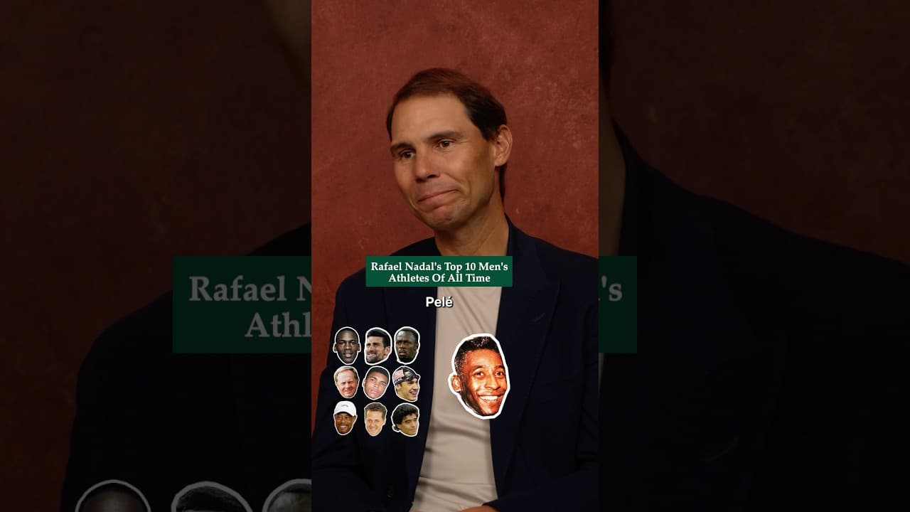 Rafa Nadal’s 10 greatest male athletes of all time 🐐 #tennis #rafanadal #rafaelnadal #sports