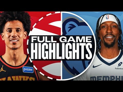 HAWKS at GRIZZLIES | FULL GAME HIGHLIGHTS | October 11, 2025
