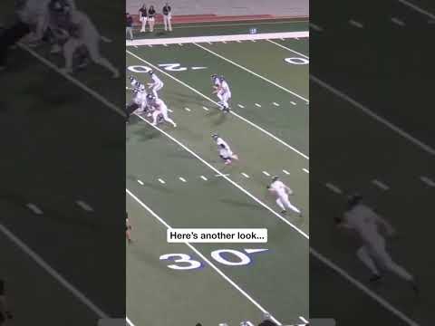 After deliberation, referees ruled this a touchdown in this Texas high school football game #shorts
