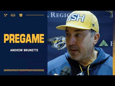 Andrew Brunette Pregame: Jan. 6, 2026