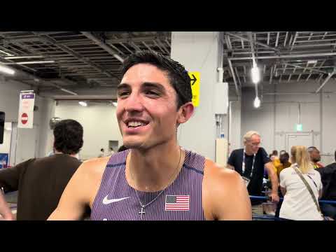 Bryce Hoppel on Being a Mentor to Cooper Lutkenhaus After 800m Heats at Tokyo World Championships
