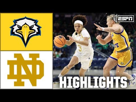 Morehead State Eagles vs. Notre Dame Fighting Irish | Full Game Highlights | ESPN College Basketball