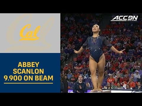 Cal's Abbey Scanlon Ties For 1st With 9.925 On Bars  | 2026 ACC Gymnastics