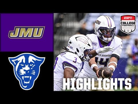 James Madison Dukes vs. Georgia State Panthers | Full Game Highlights | ESPN College Football