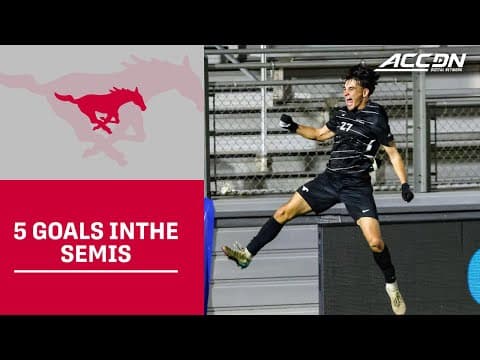 SMU Pours In 5 Goals To Reach ACC Championship Game