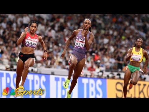Team USA's Anavia Battle smokes 200m heats for fastest qualifying time at worlds | NBC Sports