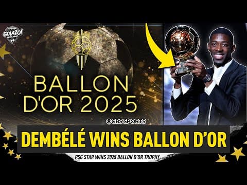 Ousmane Dembélé's journey from being subbed in the World Cup Final to Ballon D'Or  winner | Matchday