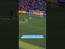 Simply unreal from Kristijan Kahlina 🤯🇭🇷 #mls #soccer #soccershorts #goalkeeper #charlottefc