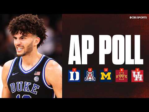 College Basketball AP Top 25: Duke claims top spot at No.1, Florida cracks top 10 📈