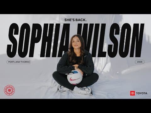 Sophia Wilson Returns to Portland in 2026