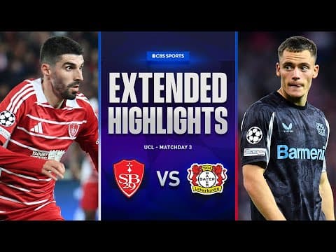 Brest vs. Bayer Leverkusen: Extended Highlights | UCL League Phase MD 3 | CBS Sports Golazo