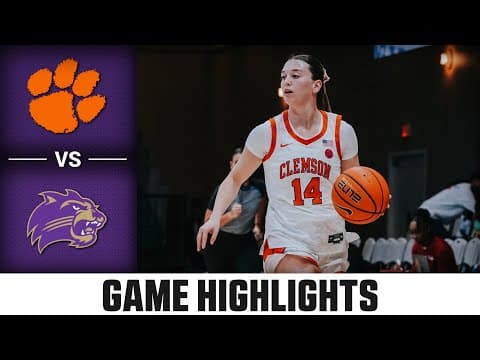 Clemson vs. Western Carolina Highlights | 2025-26 ACC Women's Basketball