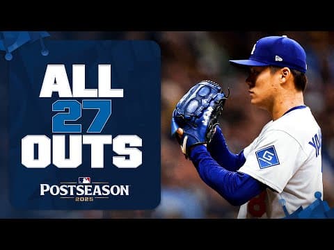COMPLETE GAME! 😱 All 27 outs from Yoshinobu Yamamoto's stellar outing in NLCS Game 2 💪 | 山本由伸ハイライト