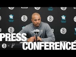 Jordi Fernàndez and Day'Ron Sharpe Postgame Press Conferences vs San Antonio