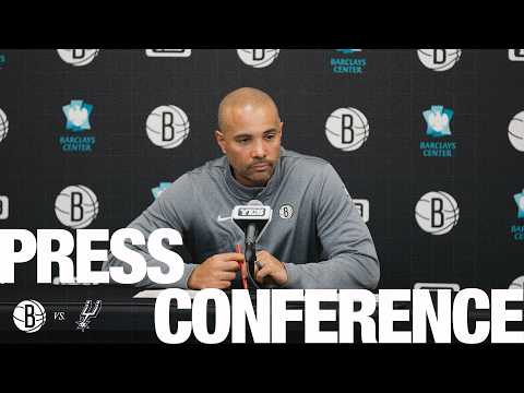 Jordi Fernàndez and Day'Ron Sharpe Postgame Press Conferences vs San Antonio