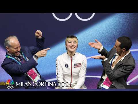 Mic'd up: Alysa Liu's coaches watch her short program | Winter Olympics 2026 | NBC Sports