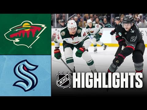 Wild vs. Kraken | NHL Highlights | December 08, 2025
