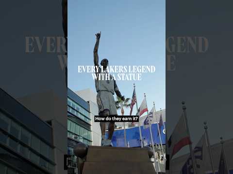 LAKERS STATUES TOUR - Kobe, Shaq, Magic & more