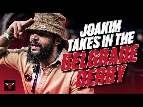 Joakim Noah watches basketball's MOST INTENSE rivalry!