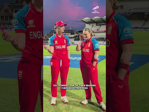 A cracking partnership defined in a unique way 🙌 #T20WorldCup