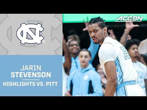 UNC Forward Jarin Stevenson Highlights vs. Pitt