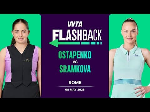 Jelena Ostapenko vs. Rebecca Sramkova | 2025 Rome Round 2 | WTA Match Highlights