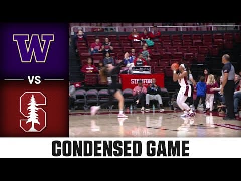 Washington vs. Stanford Condensed Game| 2025-26 ACC Women's Basketball