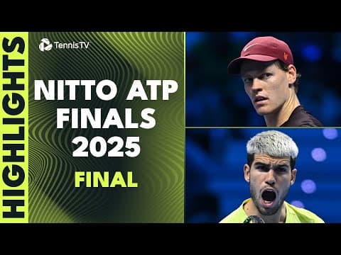 Sinner Vs Alcaraz Final Highlights 🏆 | Nitto ATP Finals 2025