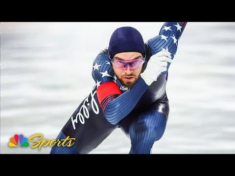 Zach Stoppelmoor skates to 500m win at Trials for first career Olympic bid | NBC Sports