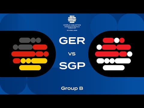 Germany vs Singapore | Group B | Women's Water Polo World Cup 2025 | Division 2 | Istanbul