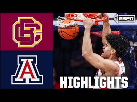 Bethune-Cookman Wildcats vs. Arizona Wildcats | Full Game Highlights | ESPN College Basketball
