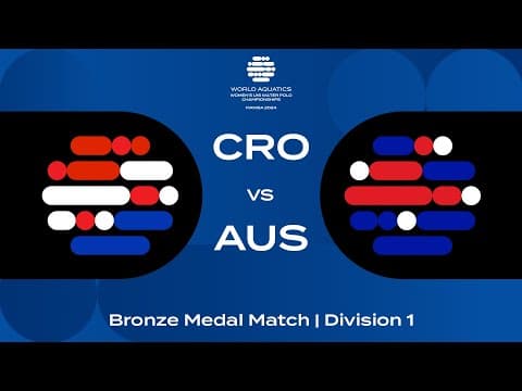 Croatia vs Australia | Women’s U16 Water Polo Bronze Medal Match 2024