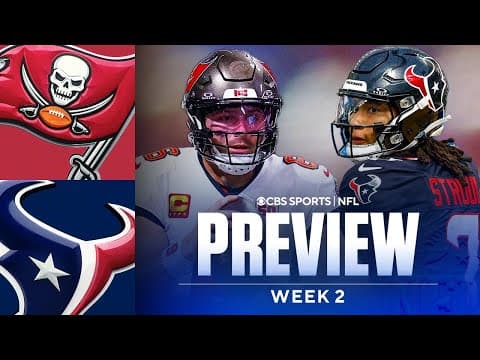NFL Week 2 Game Preview & Predictions: Buccaneers at Texans