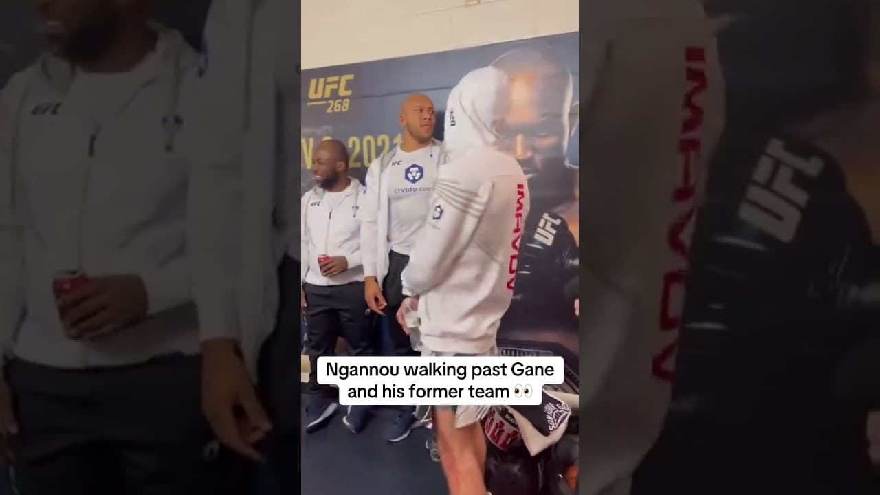 Francis Ngannou was set to face Ciryl Gane for the heavyweight title 2 months later 🏆 (via @UFC/tT)