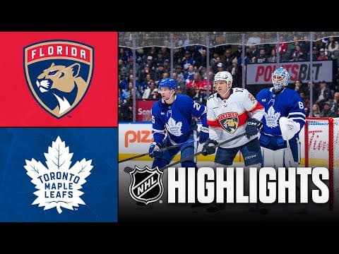 Panthers vs. Maple Leafs | NHL Highlights | January 06, 2026