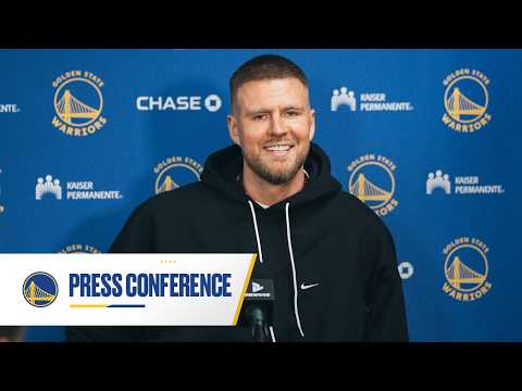 Kristaps Porzingis' First Press Conference with the Golden State Warriors