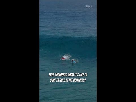 One year ago, Kauli Vaast claimed Olympic gold riding the waves he'd grown up with in Teahupo'o! 🌊