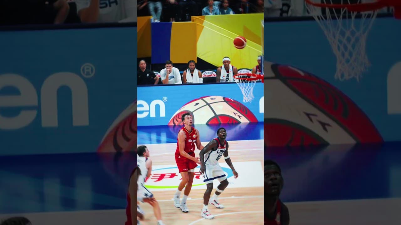 CAUTION: Slippery floor ⚠️ #FIBAWC