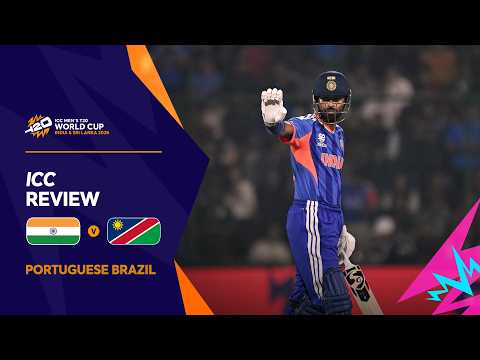 [Portuguese Brazil] India v Namibia | ICC Review | Men’s T20 World Cup 2026