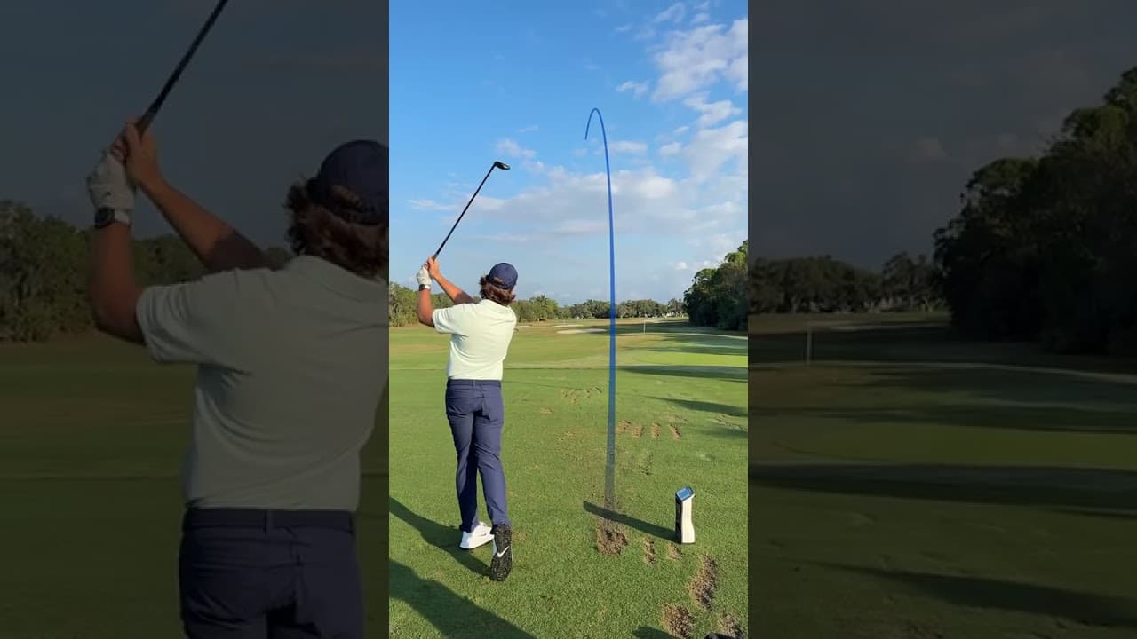 Grant Horvat had a surprise for Tommy Fleetwood to test out. 👀 #Qi4D #TeamTaylorMade