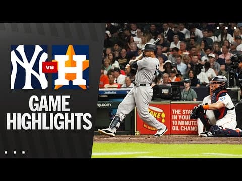 Yankees vs. Astros Game Highlights (9/4/25) | MLB Highlights