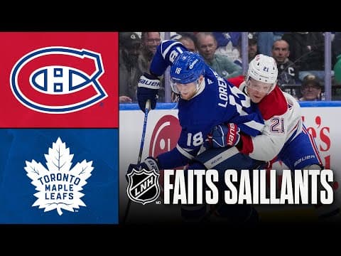 Canadiens vs Maple Leafs | 08/10/25 | Faits saillants