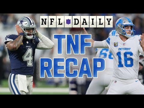 NFL Week 14 Cowboys-Lions TNF Recap | Jahmyr Gibbs Ties a Record Set by the Great Barry Sanders