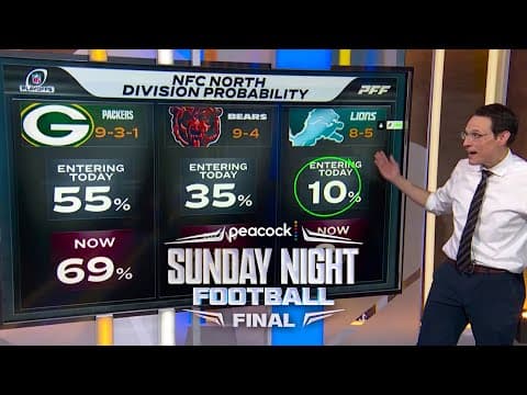 Steve Kornacki unpacks NFC North outlook after Week 14 action | PSNFF | NFL on NBC