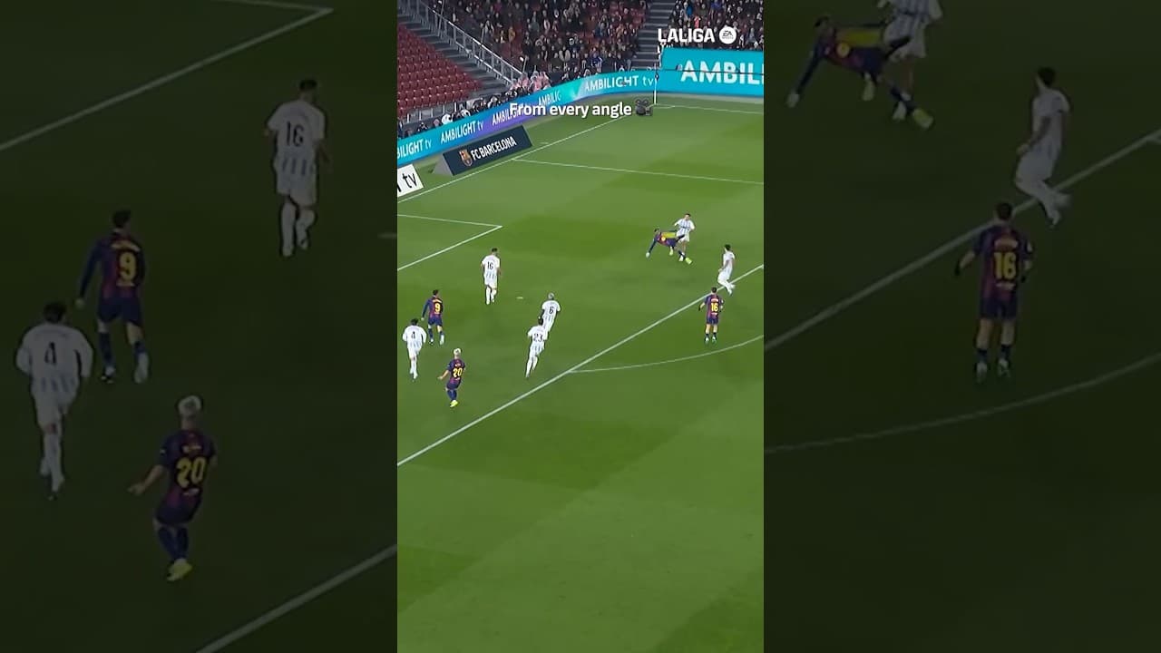 That’s world-class, Lamine 🌍 #shorts #fcbarcelona #LaLigaHighlights #WorldCup