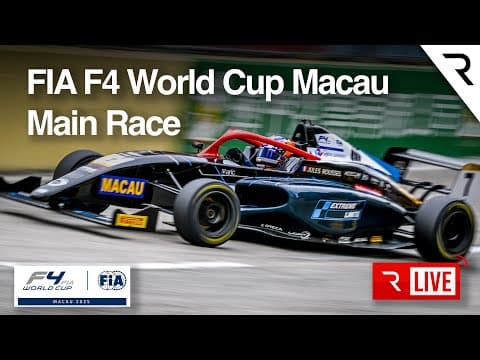 Main Race -  FIA F4 World Cup -  2025 Macau GP