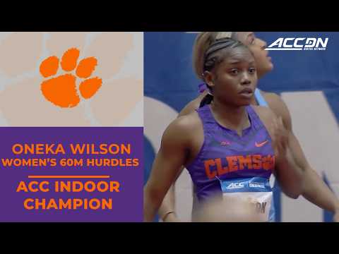 Clemson's Oneka Wilson wins the ACC Women's Indoor 60m Hurdles | 2026 ACC Indoor Championship
