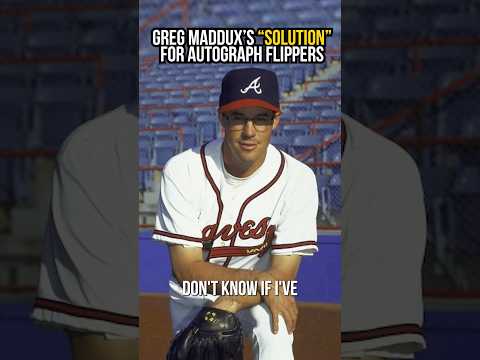 Greg Maddux had a solution for adults he thought were just going to sell his autograph. 😂