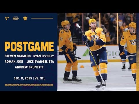 Stamkos, O’Reilly, Josi, Evangelista & Brunette - Postgame: Dec. 11, 2025